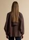 Short brown cotton-blend trench coat with shirt collar_3