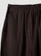 Brown viscose-blend wide-leg jogger trousers_5