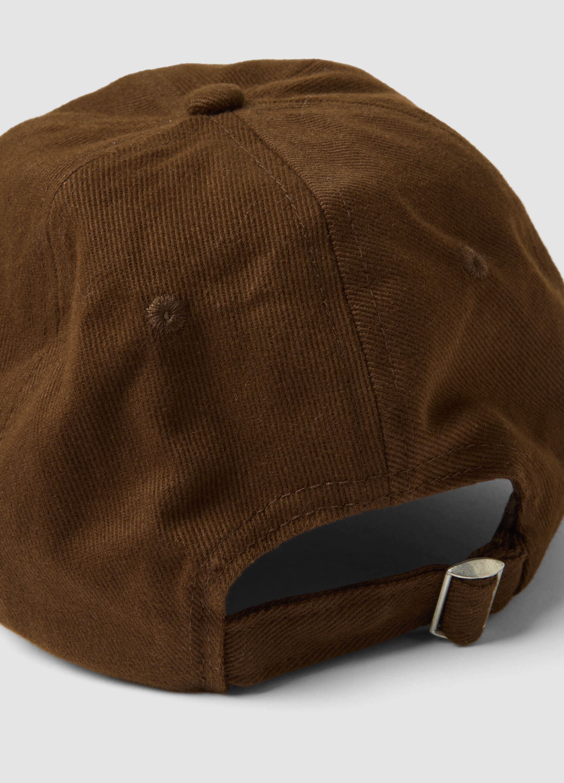 Brown pure cotton baseball cap