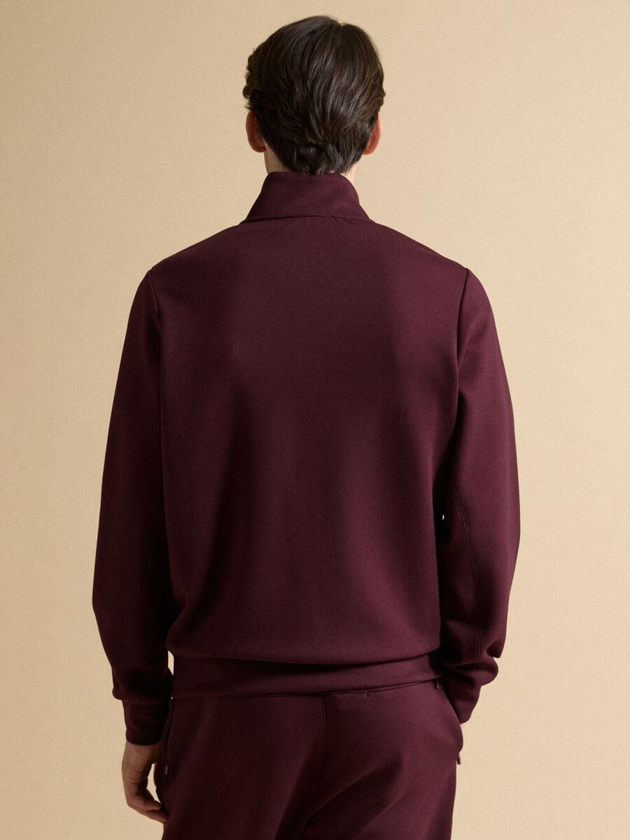 Full-zip rossa con colletto in tessuto elasticizzato Easy Dry regular fit_3