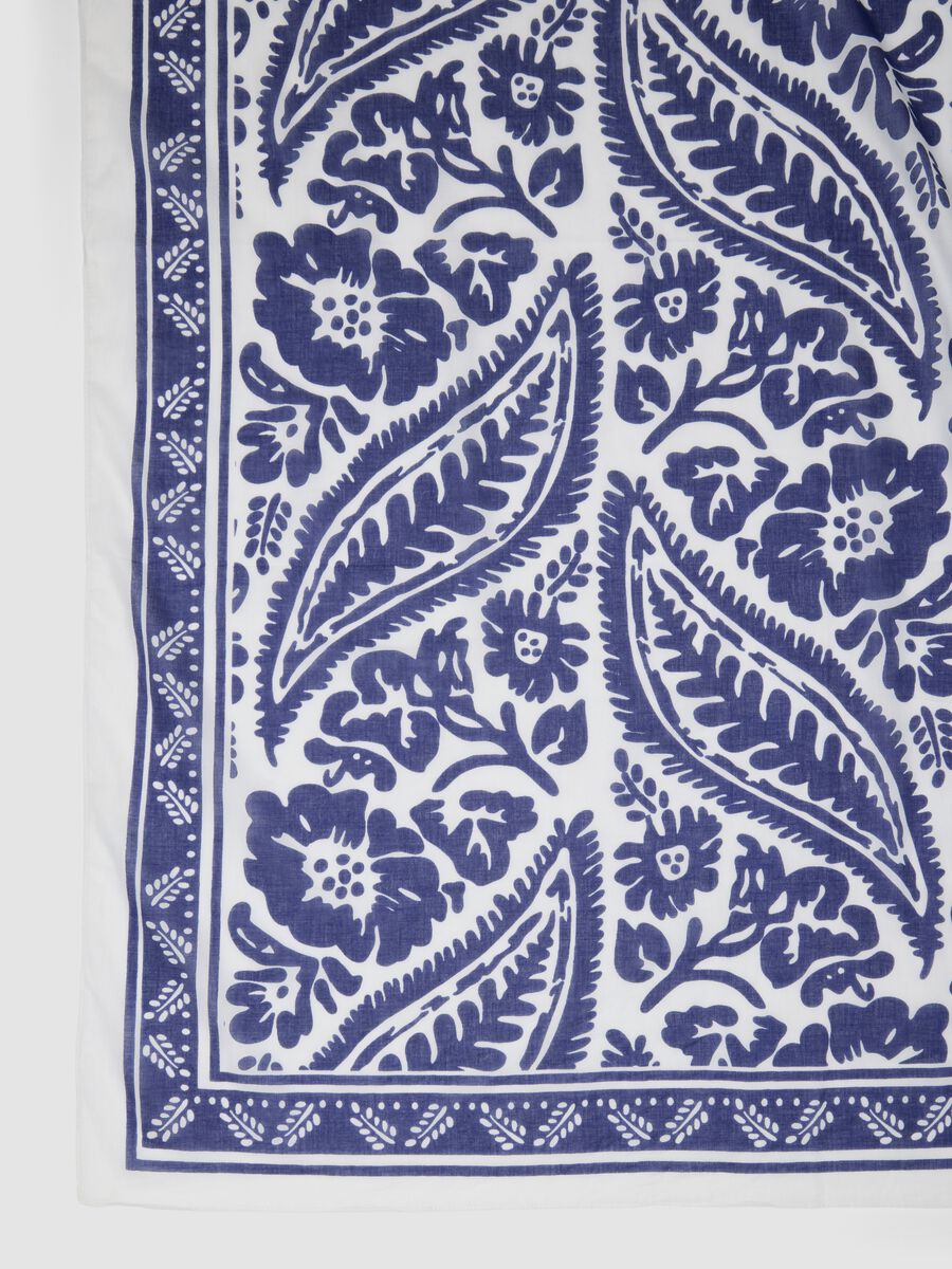 Blue and white pure cotton pareo_4