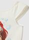 Girls' white cotton stretch top with Disney print_2