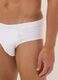 Pack of five white organic cotton briefs_3