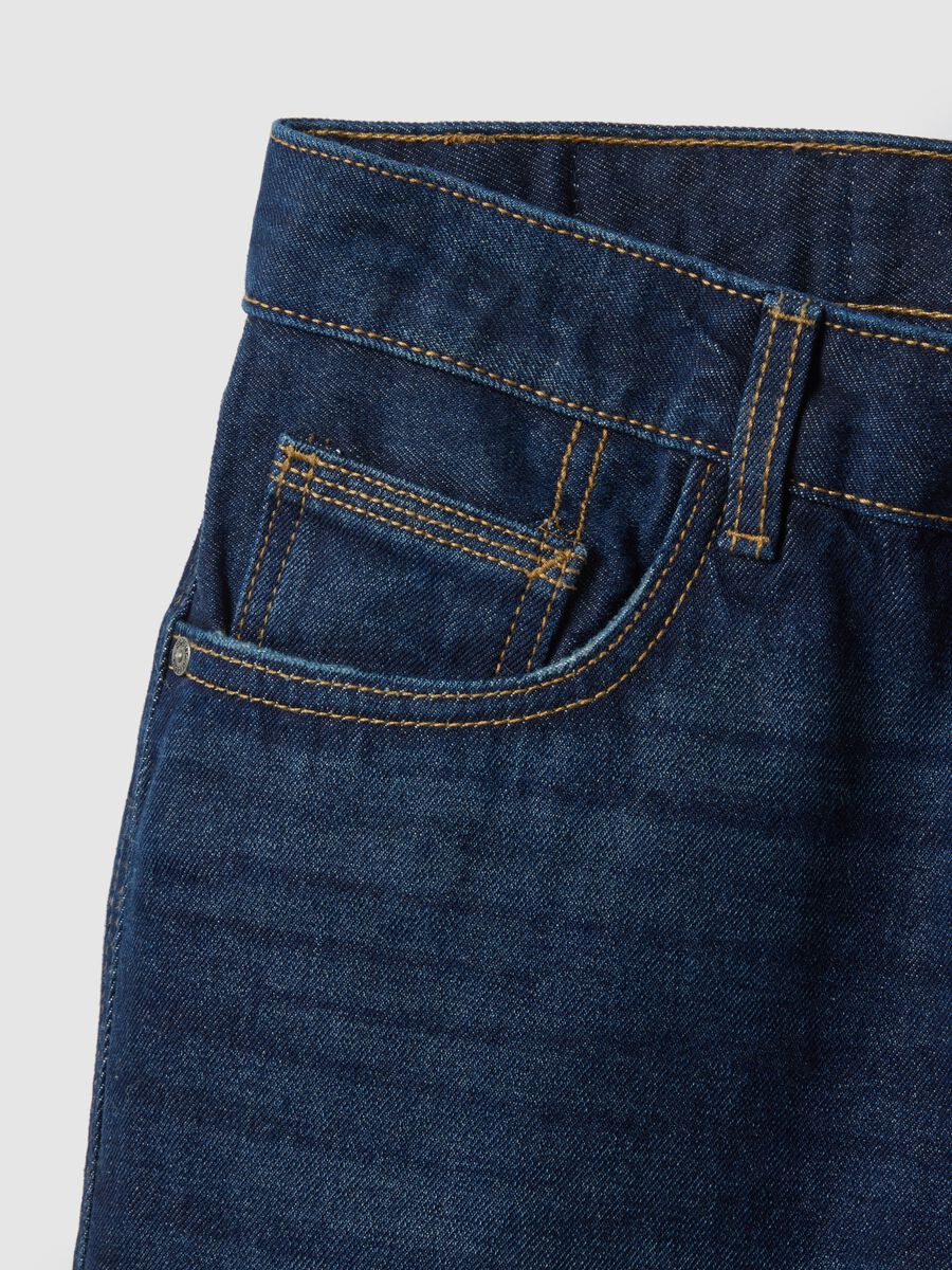 Slim Fit Blue Pure Cotton Jeans_5