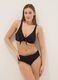 Black stretch bikini top with bow_1
