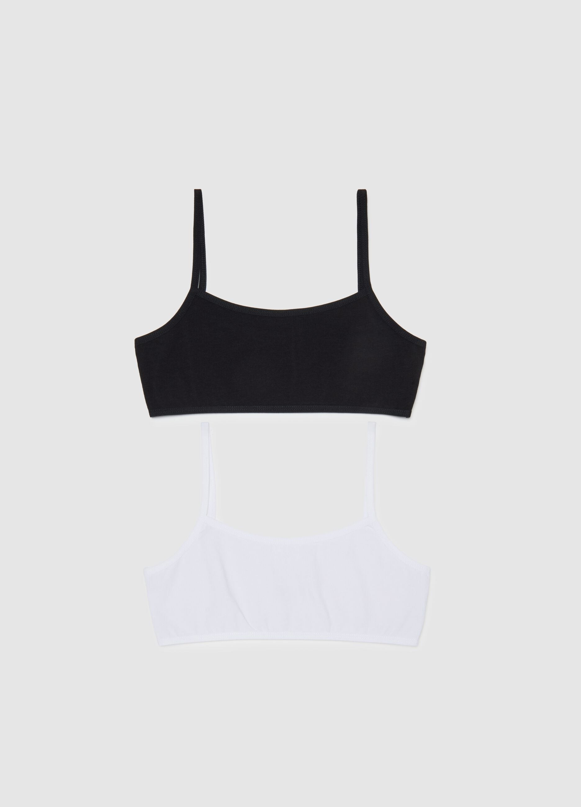 Girls' multicolour cotton bralette bra set