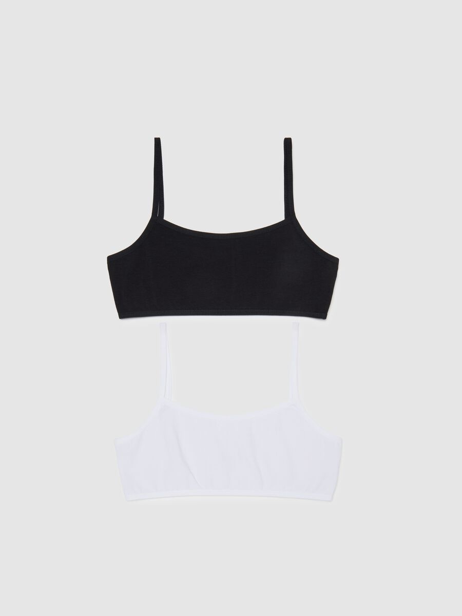 Girls' multicolour cotton bralette bra set_0