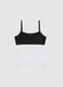 Girls' multicolour cotton bralette bra set_0