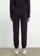 Black regular-fit jogger trousers in 100% organic cotton for girls_3