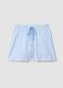 Pure cotton multicolour striped pyjama shorts, regular fit_4