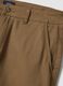 Beige chino shorts in pure cotton, regular fit_5
