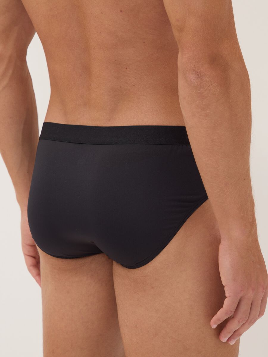 Tripack di slip neri in microfibra elasticizzato_2