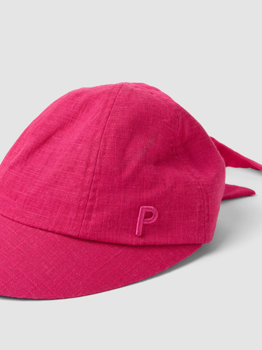 Pink pure cotton cap with peak_2