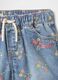 Denim Shorts with Minnie Butterfly Print_2