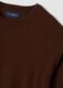 Brown crew-neck jumper in cotton and cashmere blend, regular fit_5