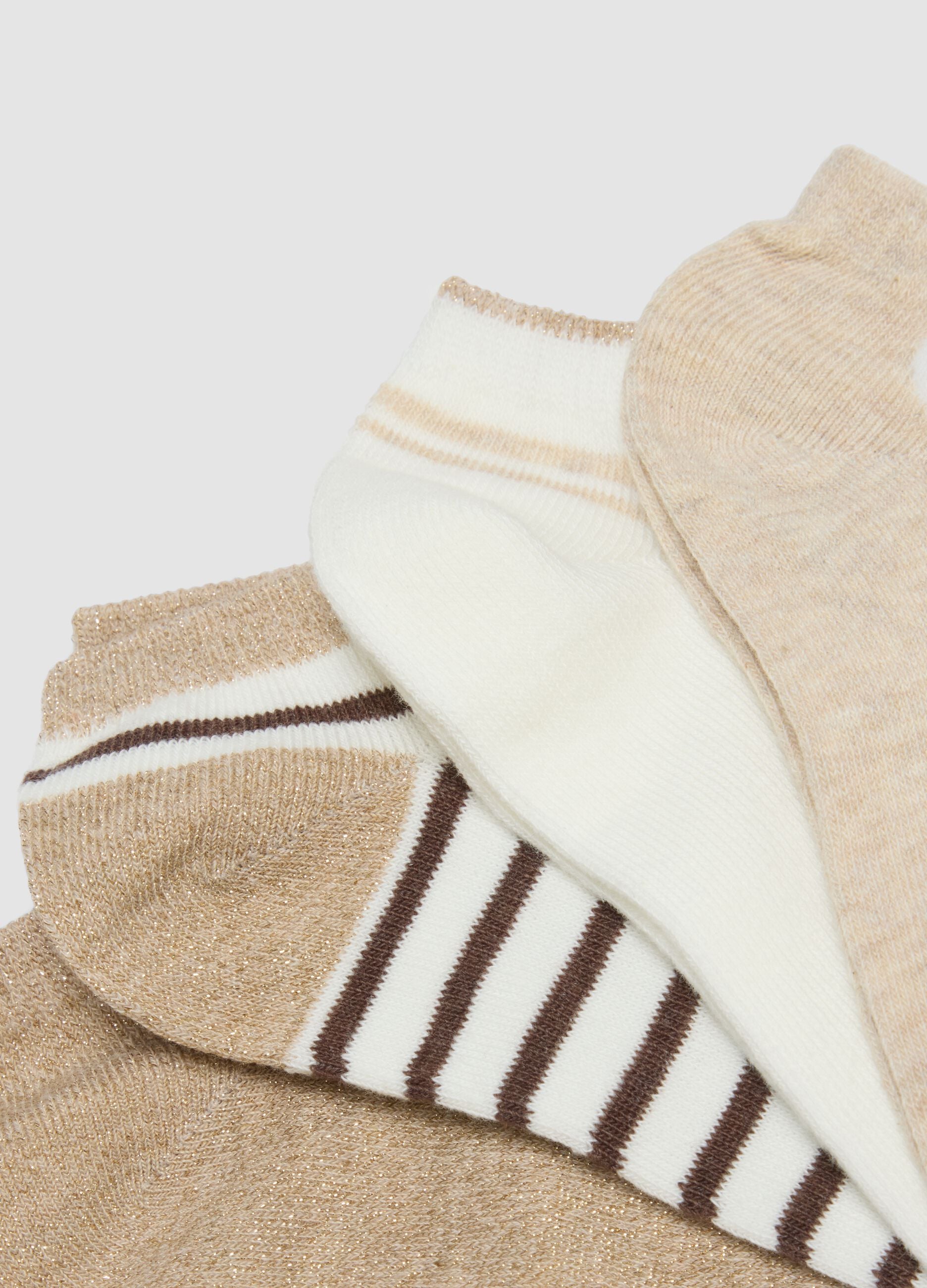 Multipack of organic cotton blend multicolour socks