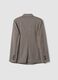 Beige patterned stretch viscose blazer_6