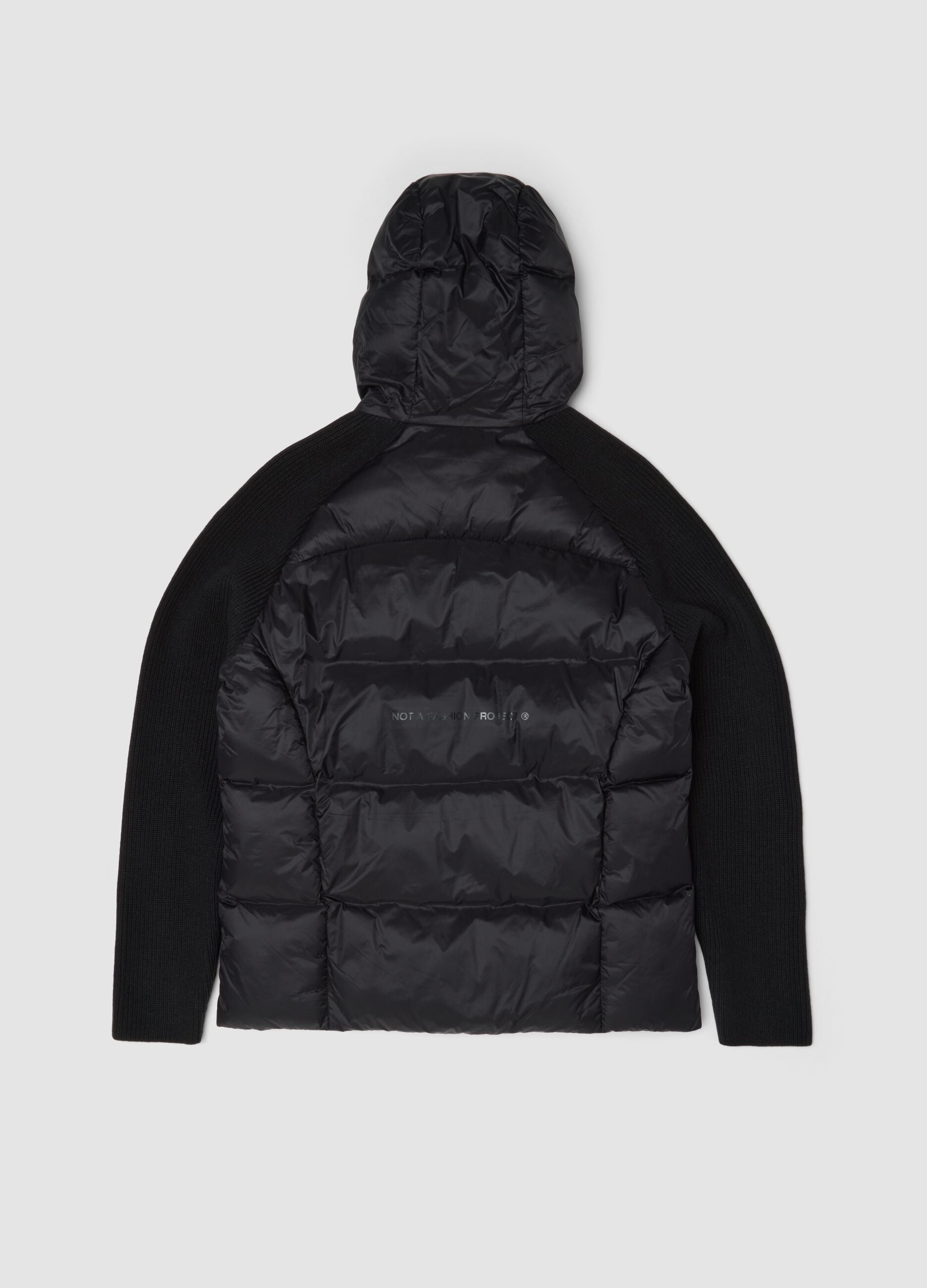 Black Padded Knit Jacket