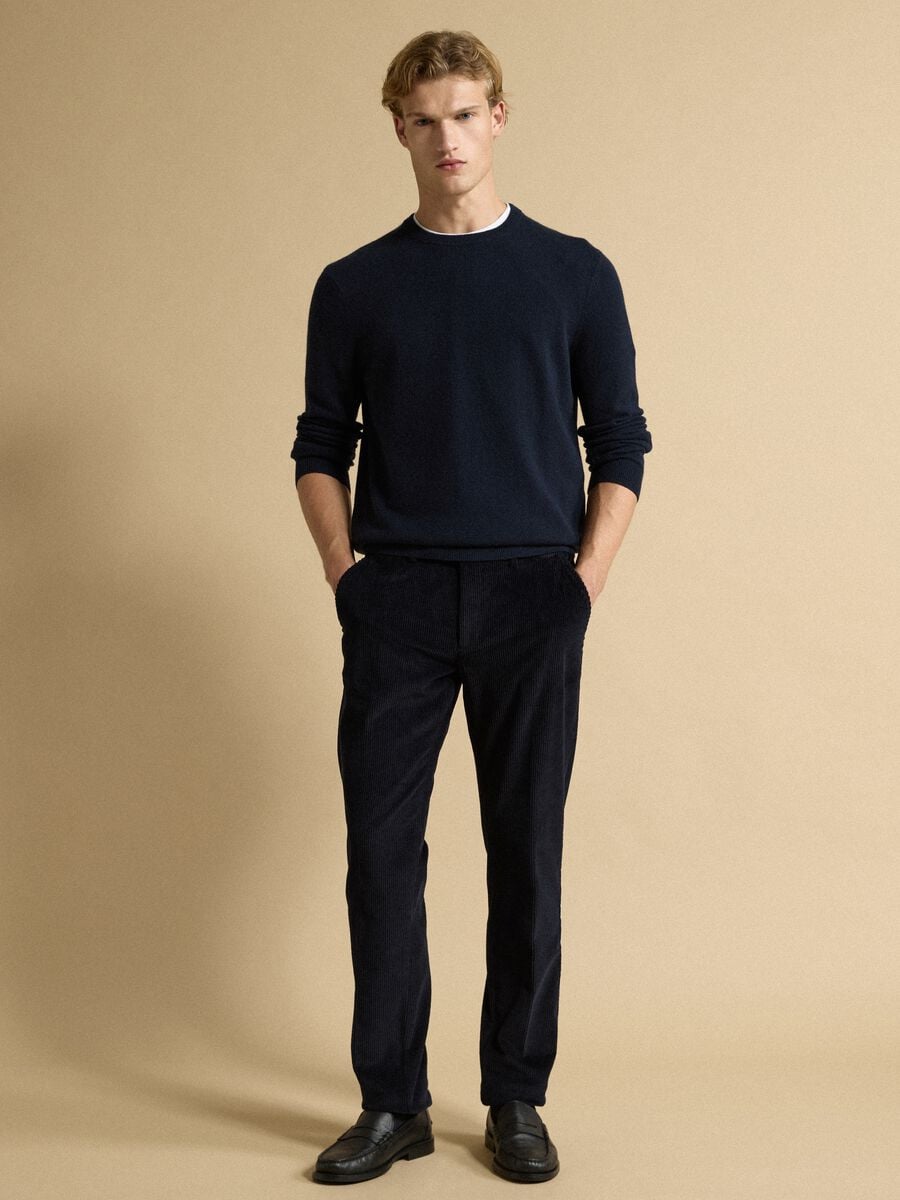 Blue pure cashmere regular-fit jumper_2