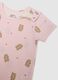 Bipack body in puro cotone rosa da neonata con stampe di orsetti_2