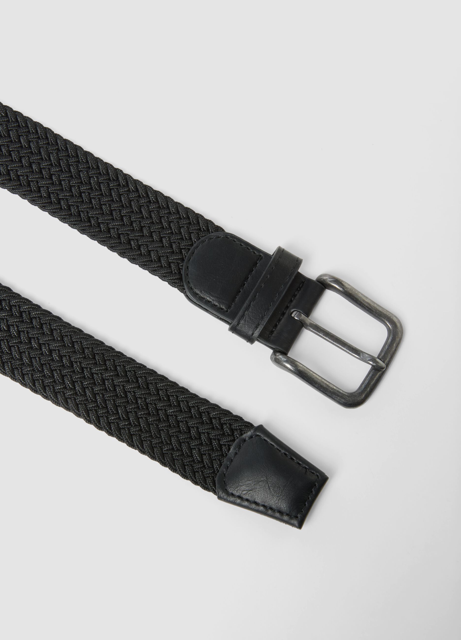 Black woven belt