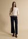 Beige wool-blend cable-knit crew-neck jumper in an oversized fit_1