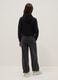 Girls' Oversized Fit Grey Pure Cotton Jogger Trousers_1