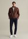 Full-zip bomber jacket in cotton and linen_1