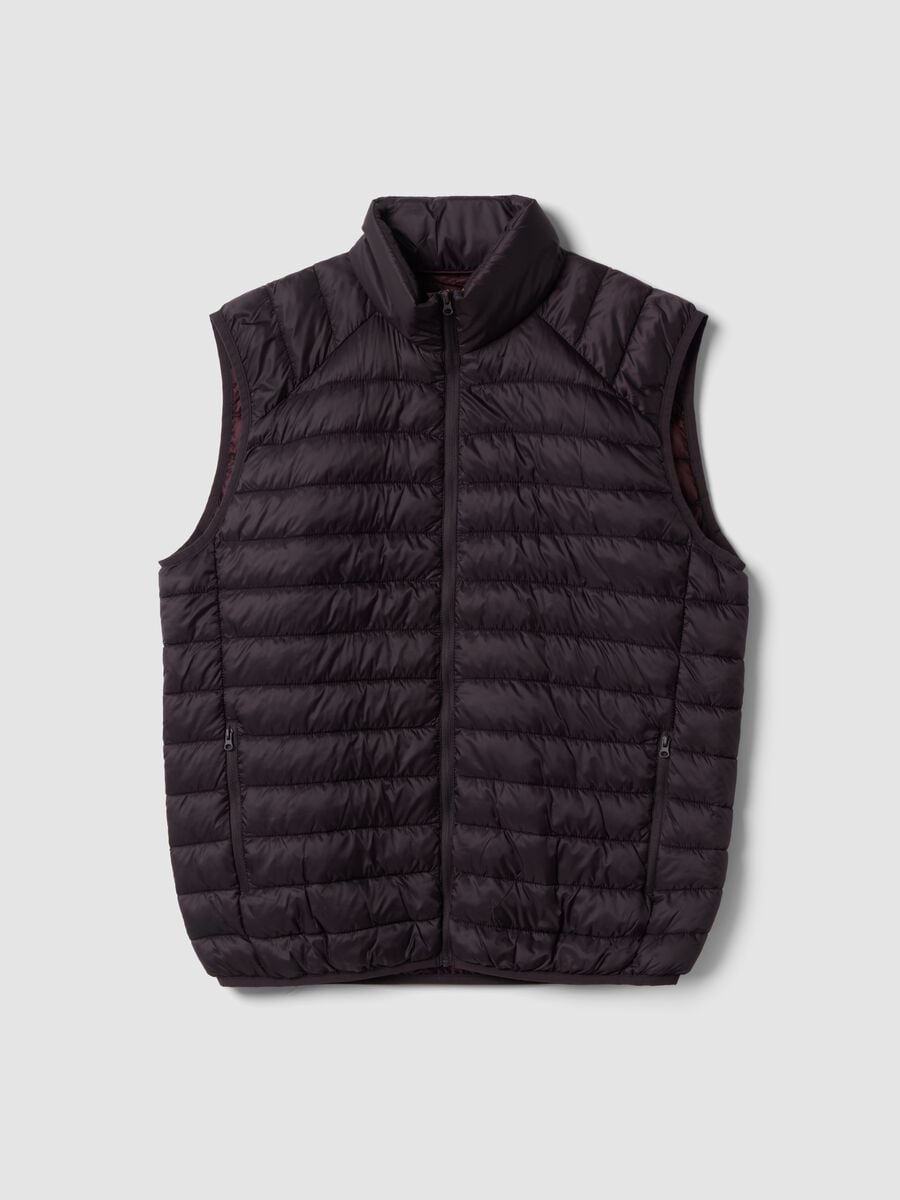 Purple Ultralight padded gilet with zip_4