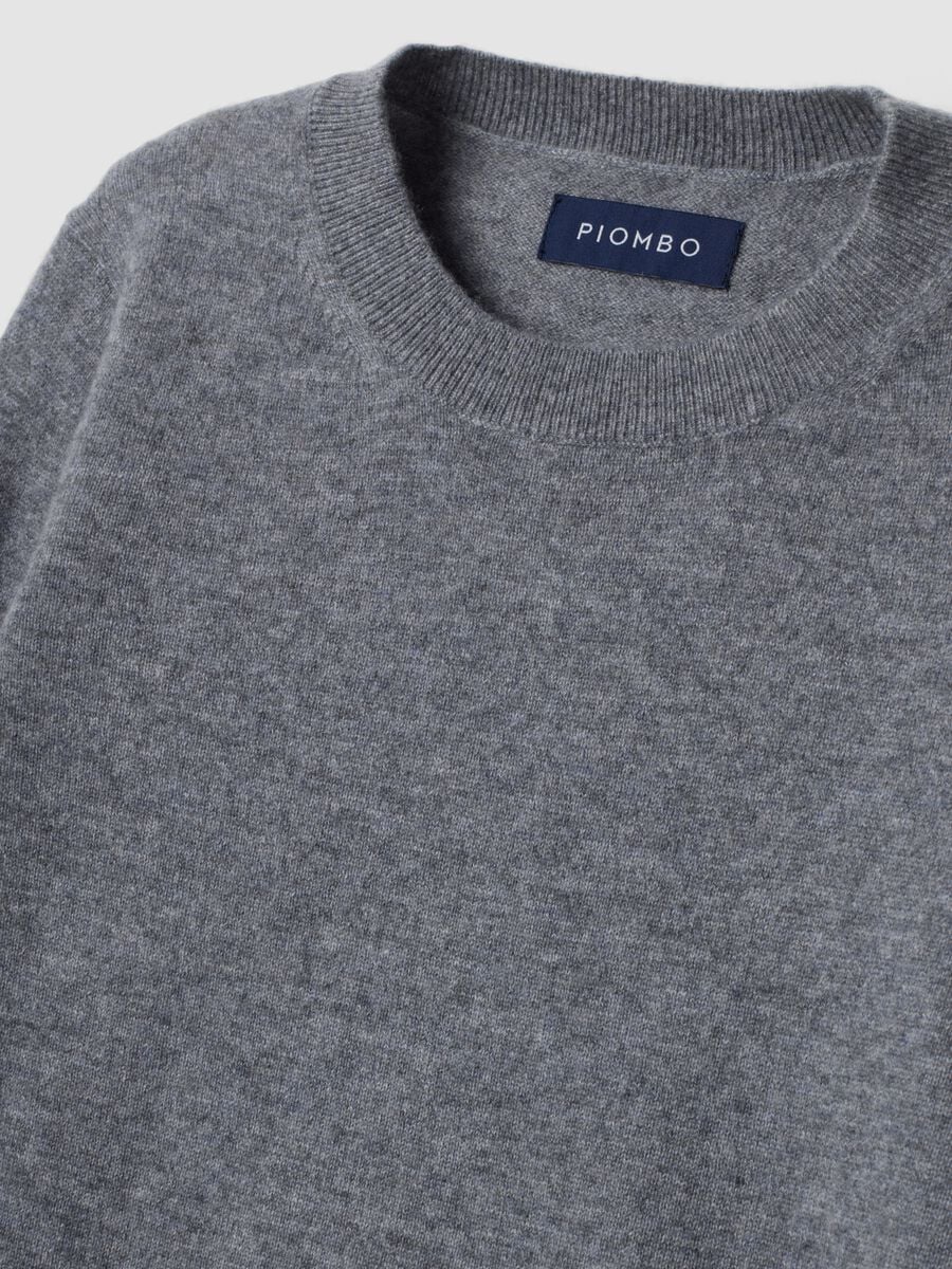 Grey pure cashmere crew-neck jumper_5