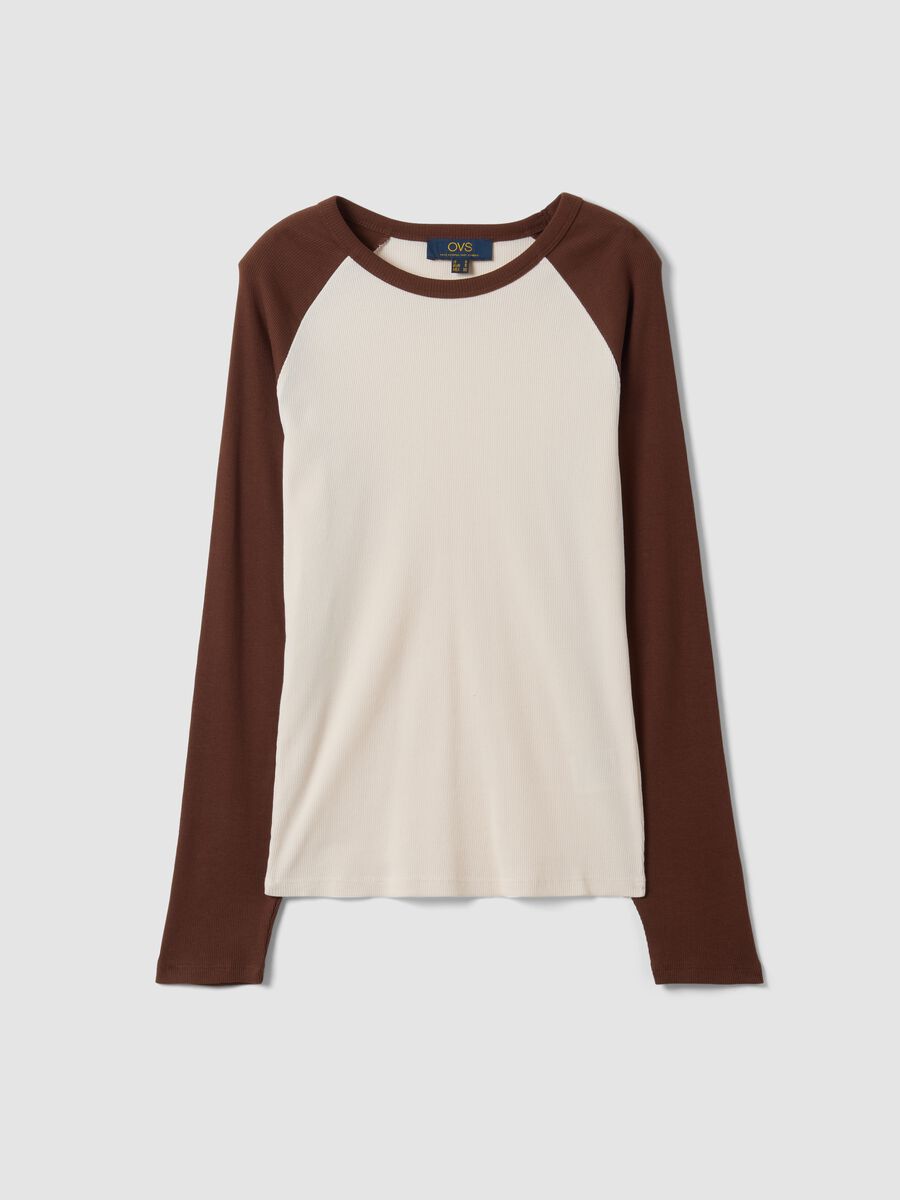 White pure cotton long-sleeved T-shirt_4