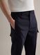 Stylish Blue Regular Fit Cargo Trousers_3