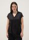 Black short-sleeve polo-collar T-shirt, regular fit_0