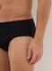 Black cotton stretch briefs with a snug fit_3