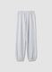 Girls&rsquo; grey organic cotton-blend joggers with print_4