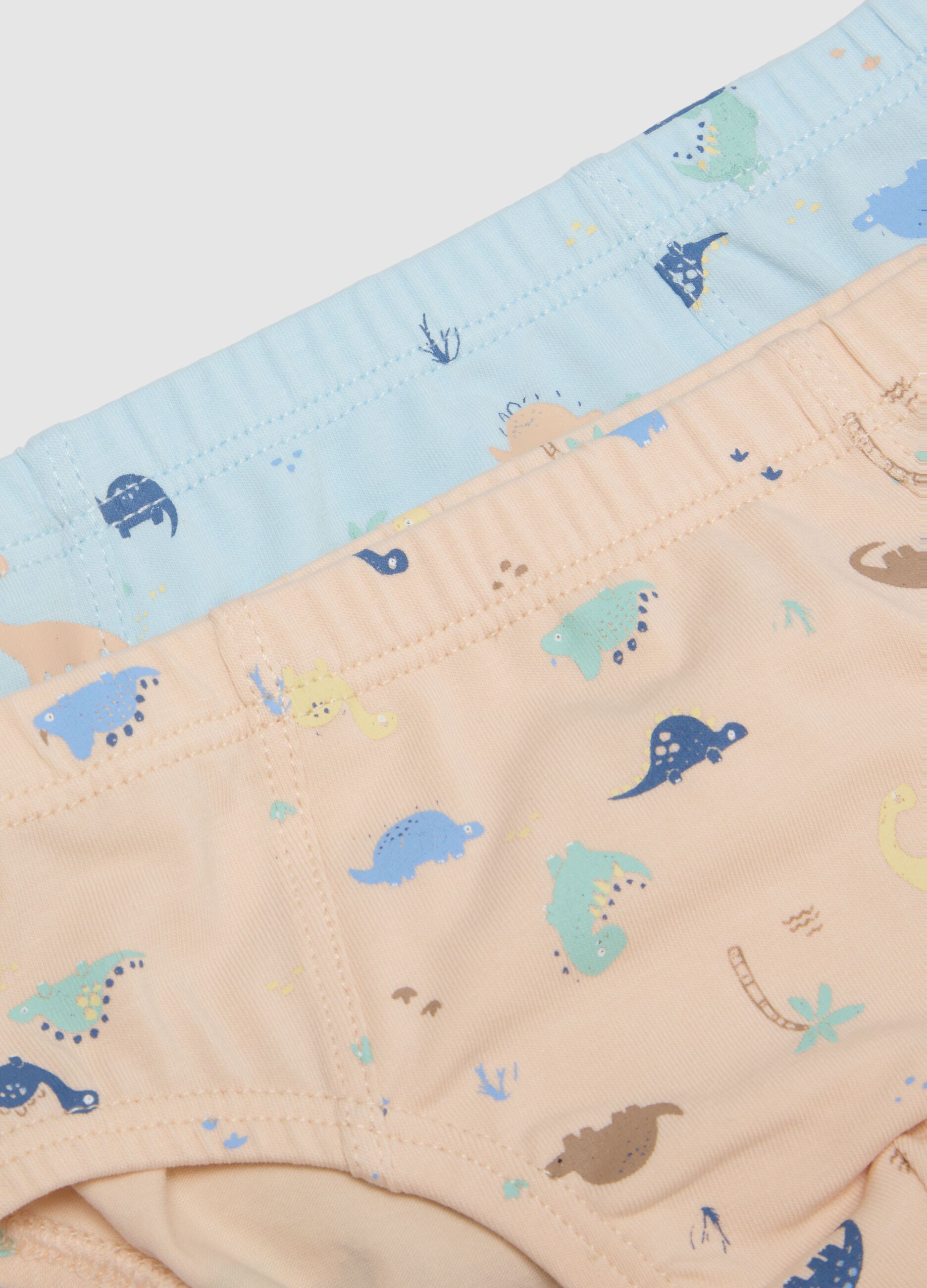 Multicolour stretch cotton baby briefs tripack