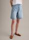 Light blue pure cotton denim shorts_1