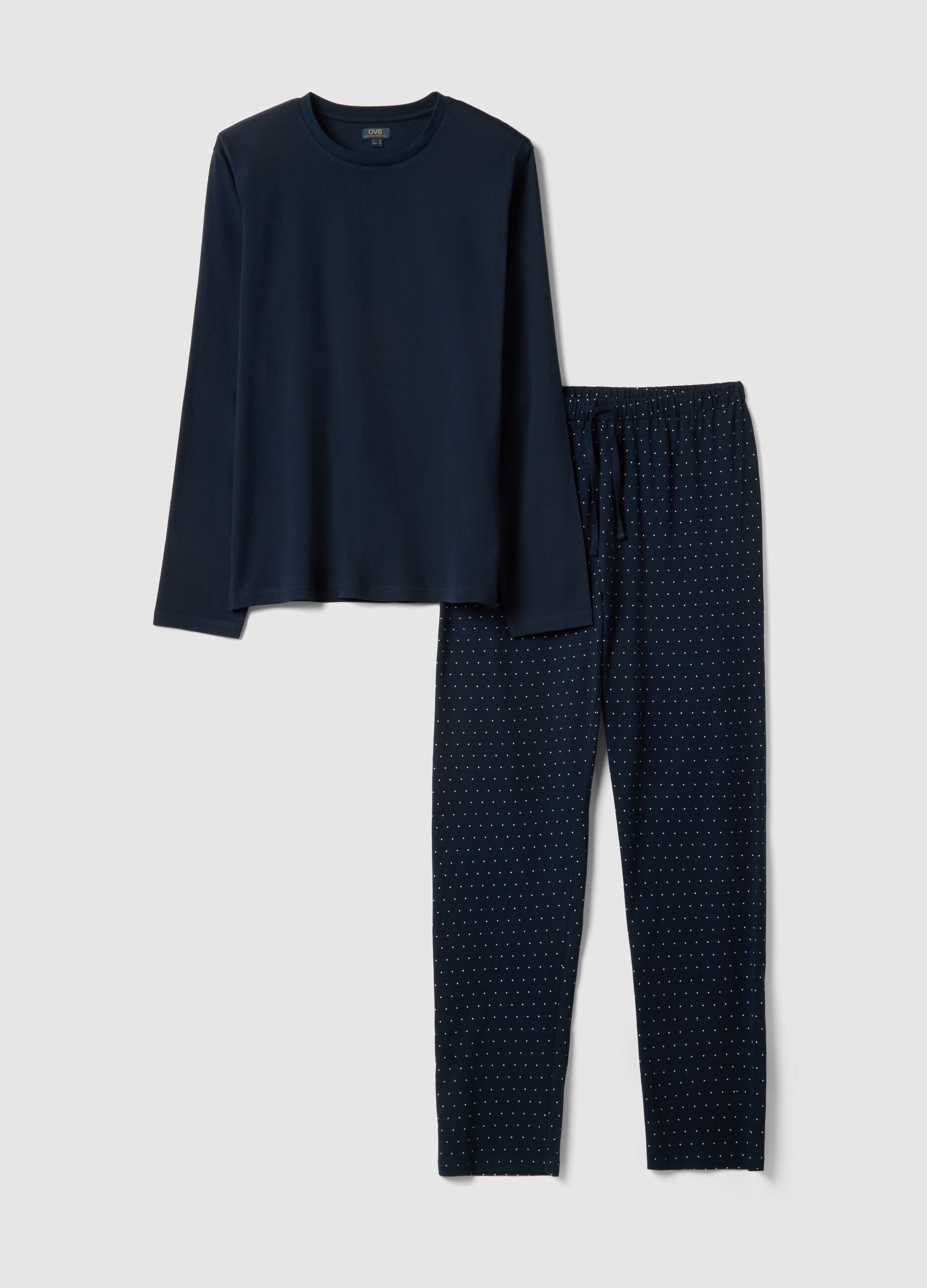 Blue pure cotton pyjamas regular fit