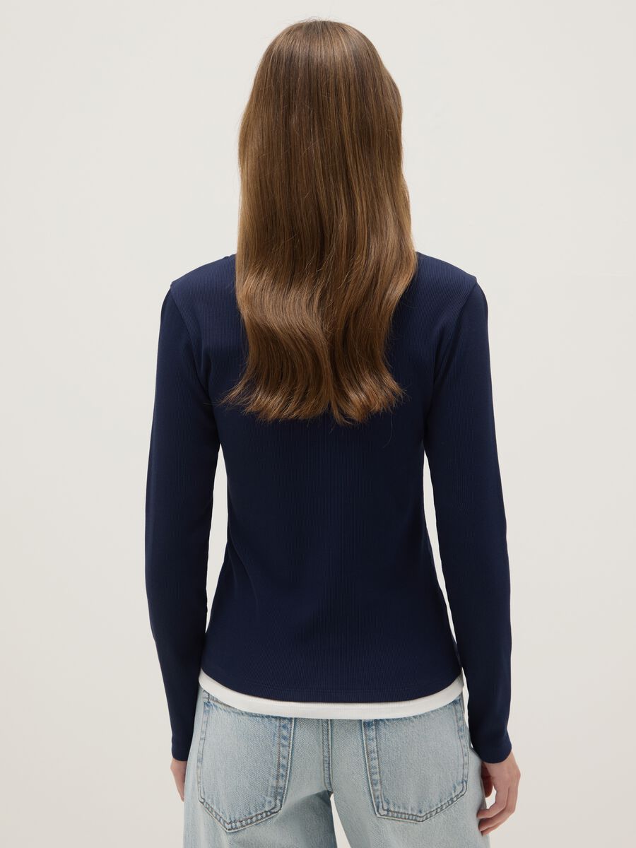 Multicolour long sleeve pure cotton regular fit sweater_2