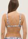 Blue floral stretch-fabric triangle bikini top_2