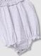 Purple pure cotton baby romper with classic collar_2