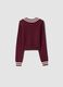 Red Viscose-Blend V-Neck Jumper, Regular Fit_2