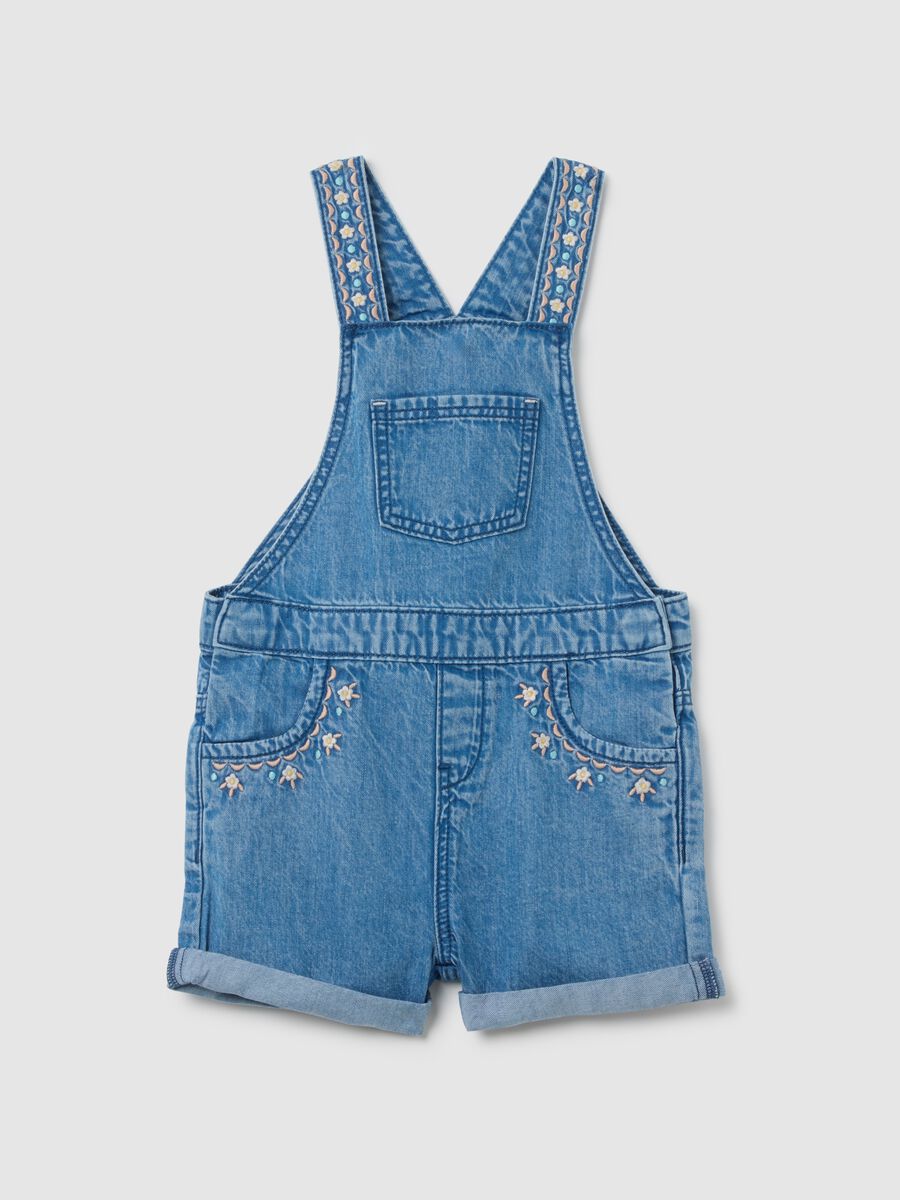 Girls&rsquo; regular fit dungaree shorts_0