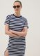 Blue striped stretch cotton maxi dress_1