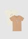 Baby's multicolour t-shirt twin pack in pure cotton regular fit_0