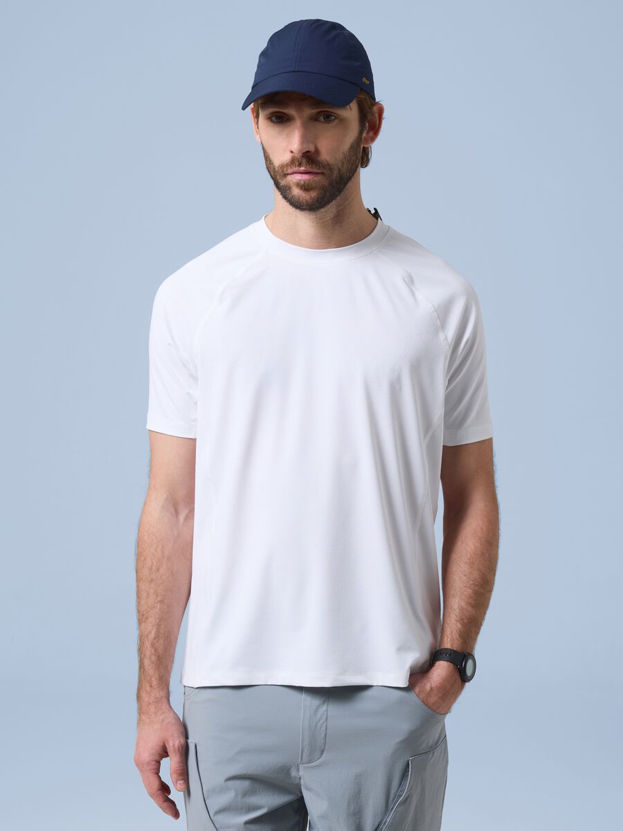 T-shirt bianca in tessuto elasticizzato ALTAVIA SAILING_1