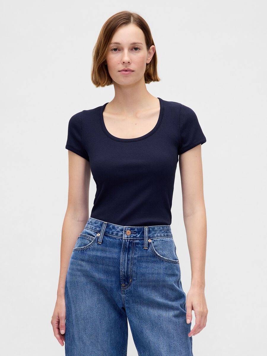 Blue Short-Sleeve T-shirt_0