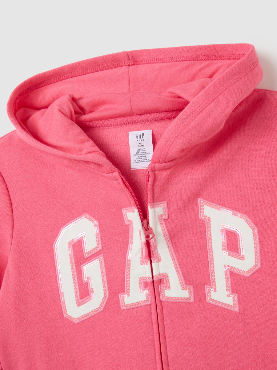 Full-zip in felpa con logo GAP_3