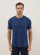 Short blue pure cotton pyjamas with regular fit_1