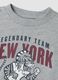 Grey organic cotton T-shirt with college print_2